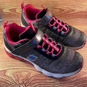 Girls Skechers Sport light up tennis shoes